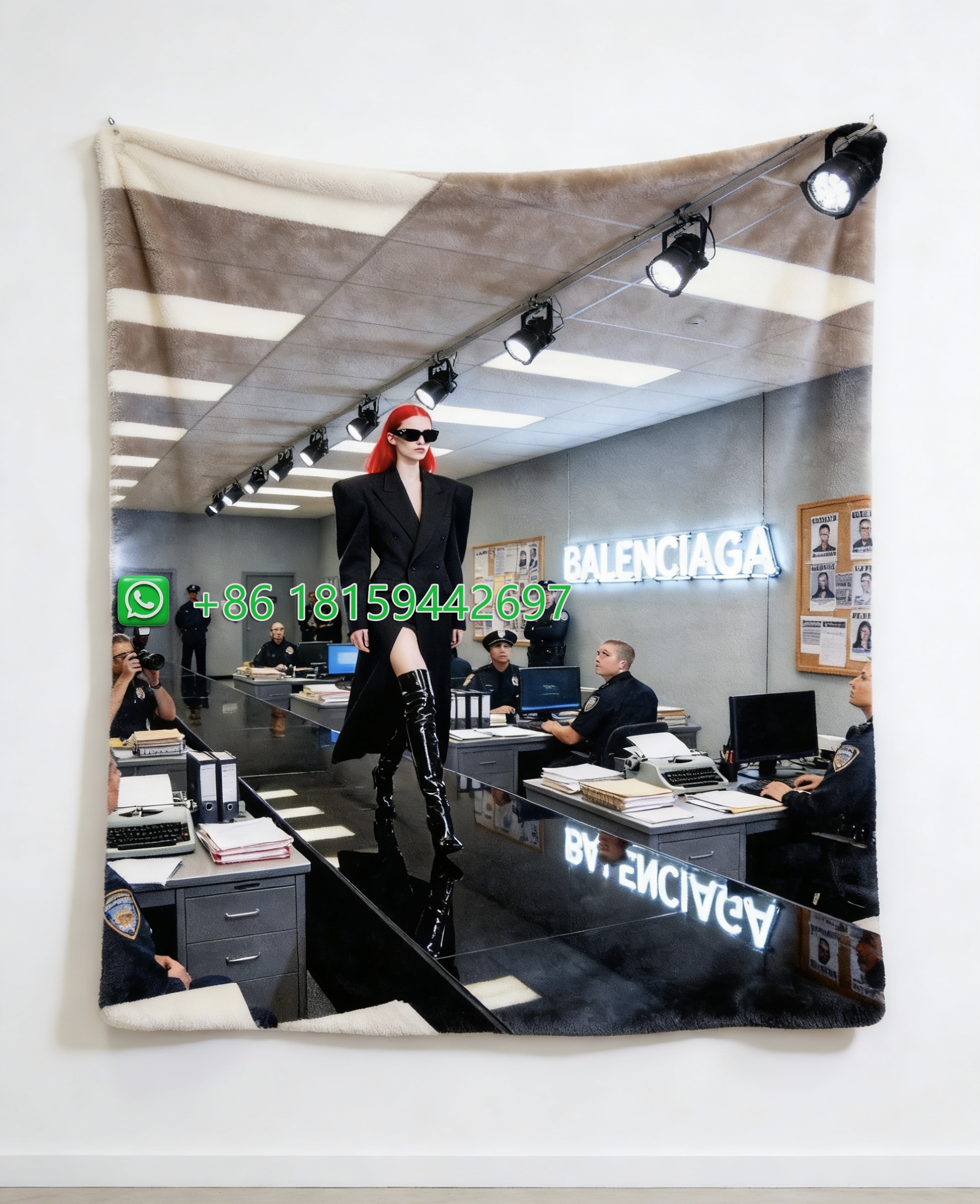 Balenciaga Throw Blankets